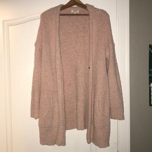 Pink Fuzzy Cardigan